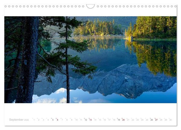 Produktbild: Unterwegs am Eibsee (Wandkalender 2026 DIN A3 quer), CALVENDO Monatskalender