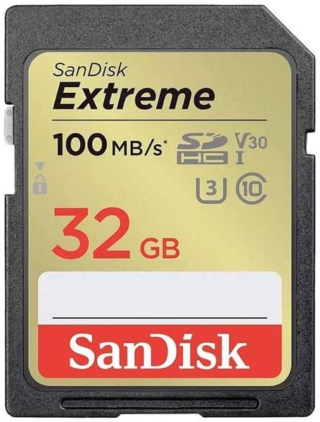 SanDisk Extreme PLUS SDXC-Karte 32GB UHS-Class 3stoßsicher, Wasserdicht