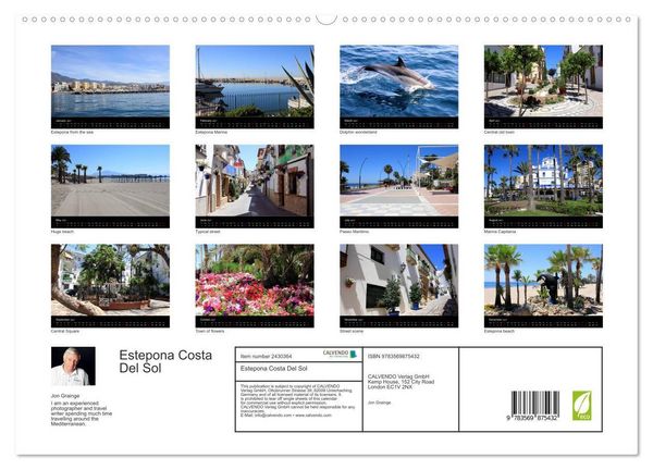 Produktbild: Estepona Costa Del Sol (High Quality Premium Wall Calendar 2027 DIN A2 landscape),CALVENDO 12 Month Wall Calendar