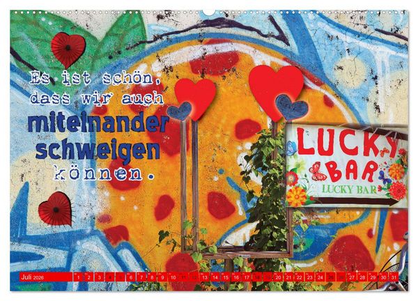 Produktbild: So sch&ouml;n, dass es dich gibt (hochwertiger Premium Wandkalender 2026 DIN A2 quer), Kunstdruck in Hochglanz