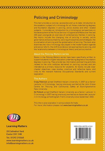 Produktbild: Policing and Criminology