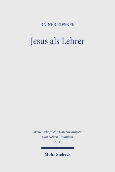 Produktbild: Riesner, R: Jesus als Lehrer
