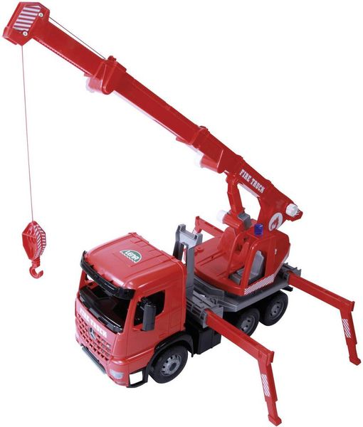 LENA® 02175EC - Giga Trucks, Feuerwehr-Kranwagen Arocs, L/B/H 70x29x39 cm