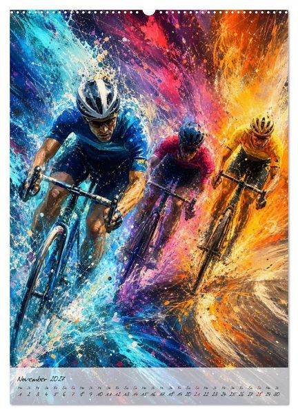 Produktbild: Herzschlag 180 - Wenn Rennradsport zur Kunst wird (hochwertiger Premium Wandkalender 2027 DIN A2 hoch), Kunstdruck in Hochglanz