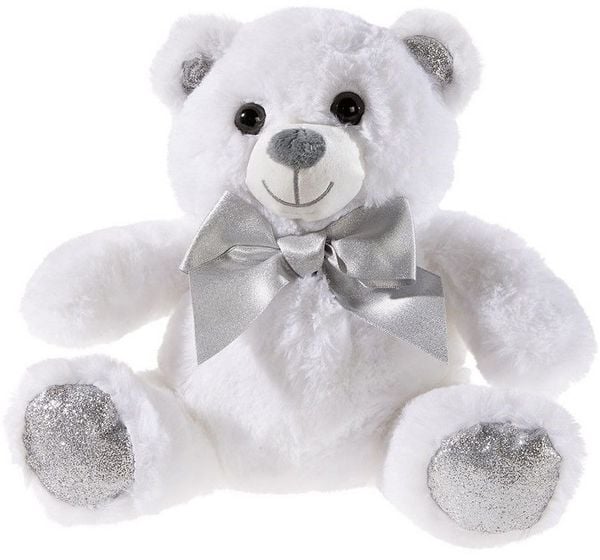 Produktbild: Heunec 494558 - B&Auml;R wei&szlig; mit Schleife, 25 cm