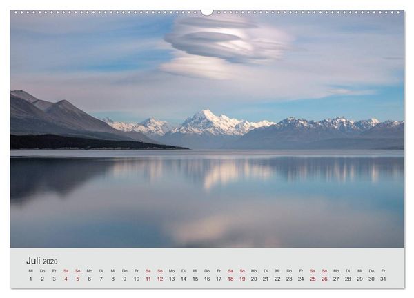 Produktbild: Neuseeland - Eine fotografische Rundreise von Nord nach S&uuml;d (Wandkalender 2026 DIN A2 quer), CALVENDO Monatskalender