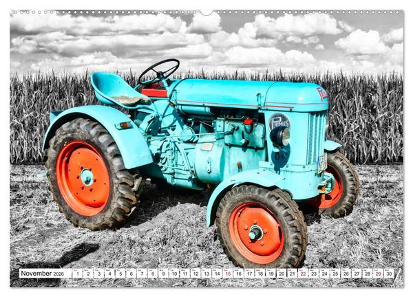 Produktbild: Tractors from past times (Wall Calendar 2026 DIN A2 landscape), CALVENDO 12 Month Wall Calendar