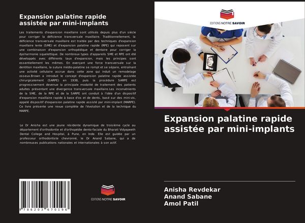 Produktbild: Expansion palatine rapide assist&eacute;e par mini-implants