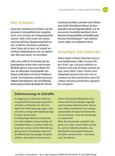 Produktbild: Scheinfasten - das 5-Tage-Programm