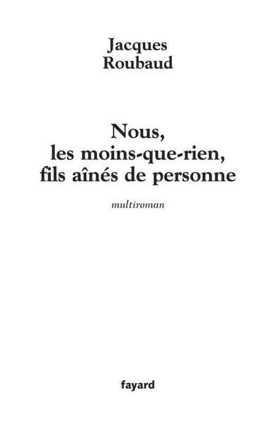 Produktbild: Nous, les moins-que-rien, fils a&icirc;n&eacute;s de personne