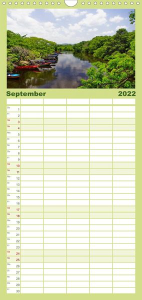 Produktbild: Familienplaner JAMAIKA Reggae, Rastafari und Natur. (Wandkalender 2022 , 21 cm x 45 cm, hoch)