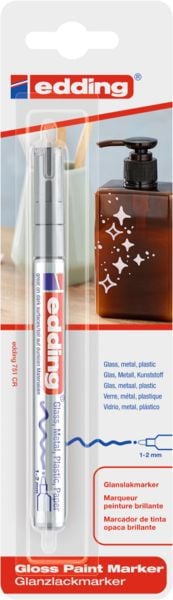 edding Glanzlackmarker 751 silber 1-2mm