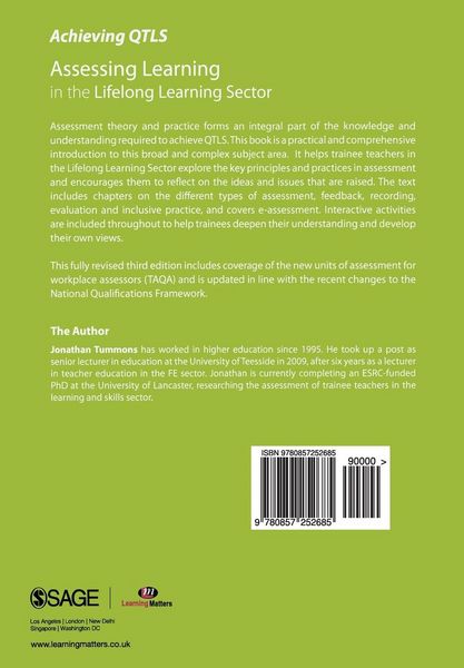 Produktbild: Assessing Learning in the Lifelong Learning Sector