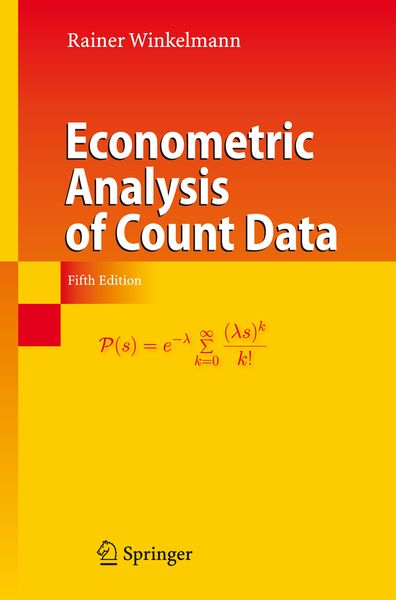 Produktbild: Econometric Analysis of Count Data