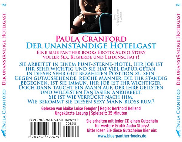 Produktbild: Der unanständige Hotelgast | Erotik Audio Story | Erotisches Hörbuch Audio-CD