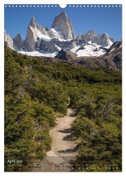 Produktbild: Majestic Mountains Cerro Torre & Fitzroy Patagonia / UK-Version (Wall Calendar 2026 DIN A3 portrait), CALVENDO 12 Month Wall Calendar