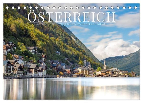 Alpenland Österreich (Tischkalender 2026 DIN A5 quer), CALVENDO Monatskalender