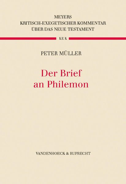 Produktbild: Der Brief an Philemon