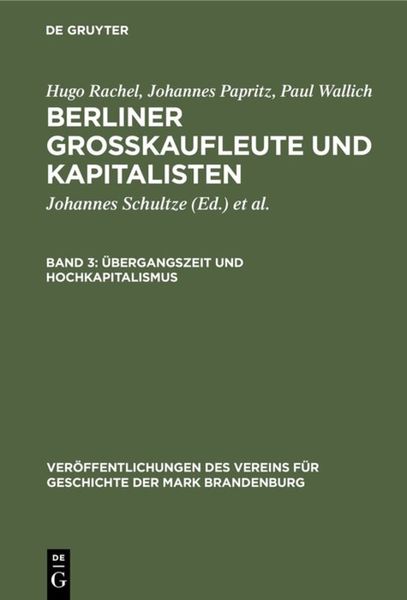 Produktbild: &Uuml;bergangszeit und Hochkapitalismus