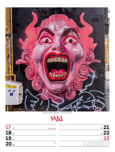 Produktbild: Street Art Wochenplaner Kalender 2027