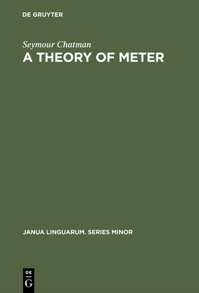 Produktbild: A Theory of Meter