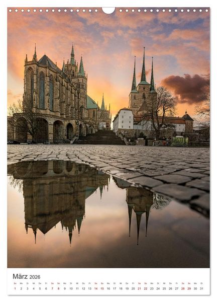 Produktbild: Erfurt - Die romantische Altstadt (Wandkalender 2026 DIN A3 hoch), CALVENDO Monatskalender