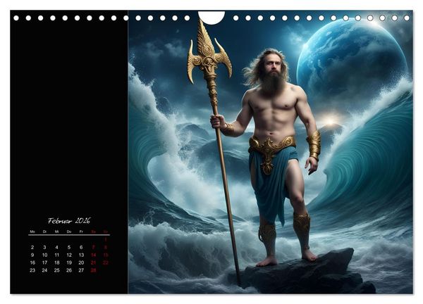 Produktbild: KI Tierkreiszeichen (Wandkalender 2026 DIN A4 quer), CALVENDO Monatskalender