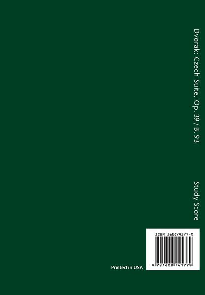 Produktbild: Czech Suite, Op.39 / B.93