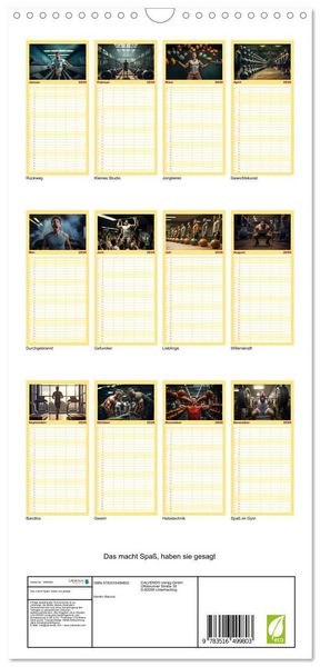 Produktbild: Familienplaner 2026 - Das macht Spa&szlig;, haben sie gesagt mit 5 Spalten (Wandkalender, 21 x 45 cm) CALVENDO