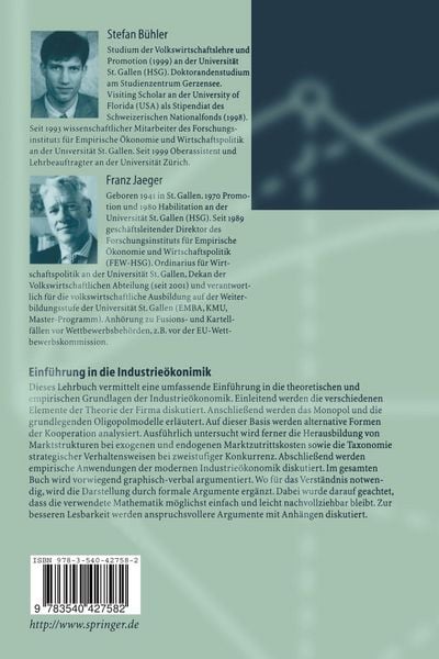 Produktbild: Einführung in die Industrieökonomik
