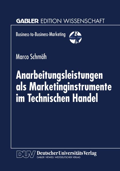 Produktbild: Anarbeitungsleistungen als Marketinginstrumente im Technischen Handel