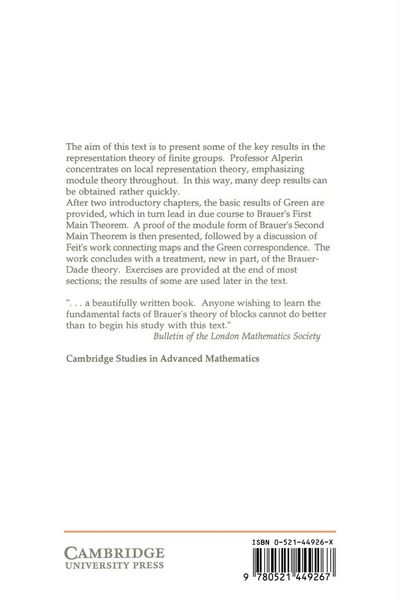 Produktbild: Local Representation Theory