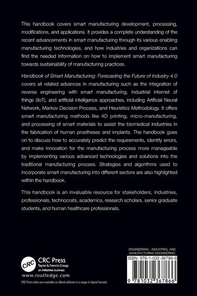 Produktbild: Handbook of Smart Manufacturing