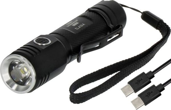 Produktbild: Brennenstuhl TL 410A LED Taschenlampe mit USB-Schnittstelle akkubetrieben 400lm 29h