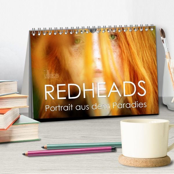 Produktbild: REDHEADS - Portrait aus dem Paradies (Tischkalender 2026 DIN A5 quer), CALVENDO Monatskalender