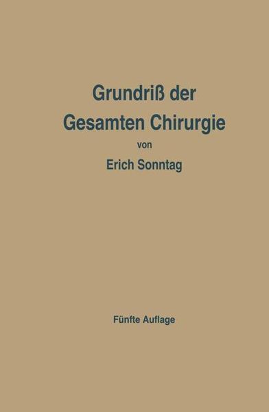 Produktbild: Grundri&szlig; der Gesamten Chirurgie
