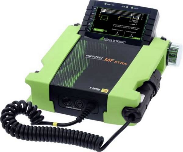 Produktbild: Gossen Metrawatt PROFiTEST MF XTRA LEMONGREEN Ger&auml;tetester-Set, Ger&auml;tetester kalibriert (DAkkS-akkreditiertes Labor) VDE-Norm 0100, 0100-600, 0105,