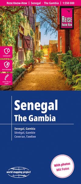 Produktbild: Reise Know-How Landkarte Senegal, Gambia (1:550.000)
