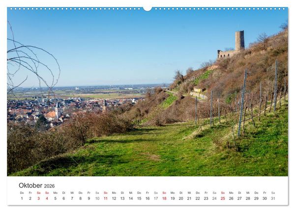 Produktbild: Schriesheim an der Bergstra&szlig;e - Impressionen aus Stadt und Natur (hochwertiger Premium Wandkalender 2026 DIN A2 quer), Kunstdruck in Hochglanz