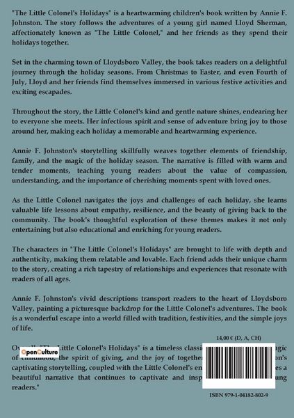 Produktbild: The Little Colonel's Holidays