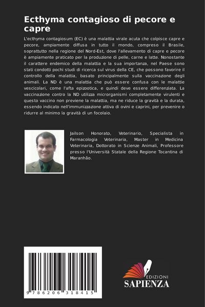 Produktbild: Ecthyma contagioso di pecore e capre