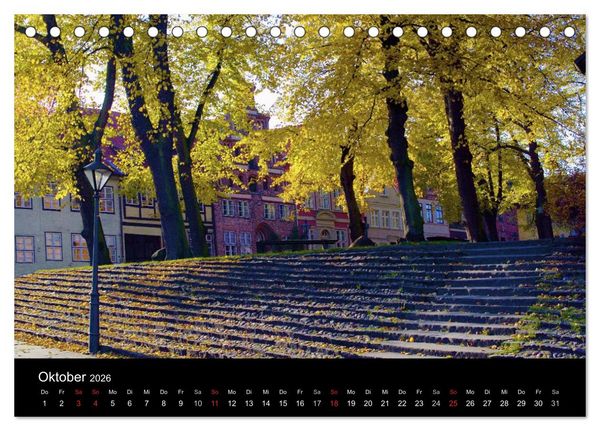Produktbild: L&uuml;neburg und die L&uuml;neburger Heide (Tischkalender 2026 DIN A5 quer), CALVENDO Monatskalender