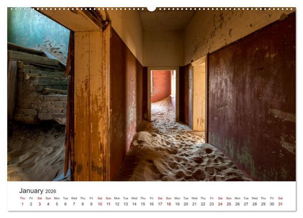Produktbild: Kolmanskop Sand storm in town (Wall Calendar 2026 DIN A2 landscape), CALVENDO 12 Month Wall Calendar