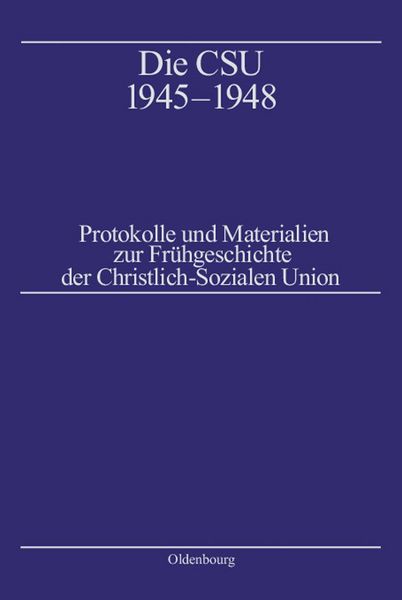 Produktbild: Die CSU 1945-1948