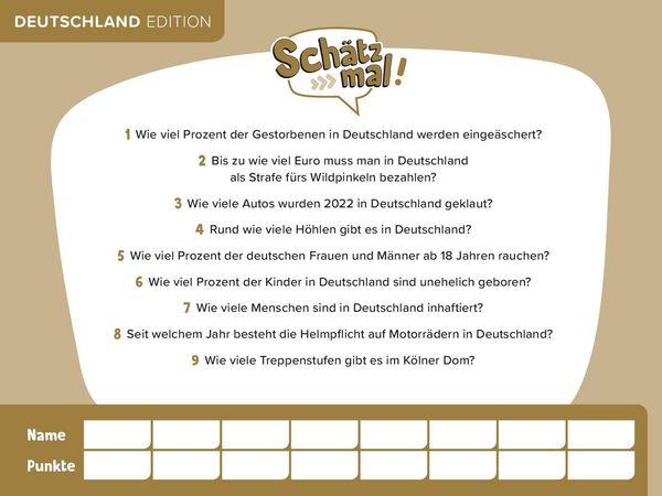 Produktbild: Sch&auml;tz mal! Deutschland Edition