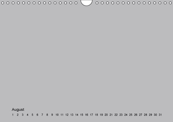 Produktbild: Geburtstags - Bastelkalender - Grau (Wandkalender immerw&auml;hrend DIN A4 quer)