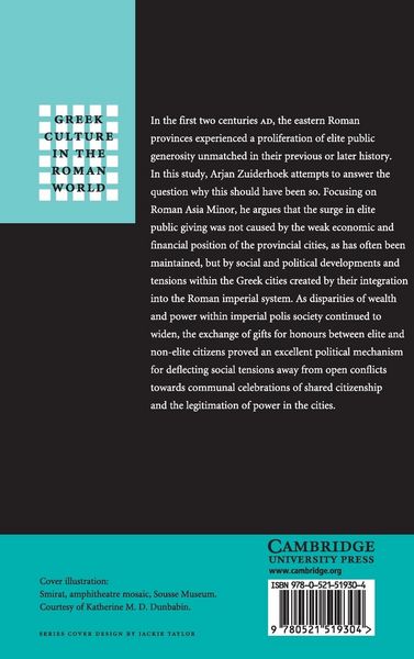 Produktbild: The Politics of Munificence in the Roman Empire