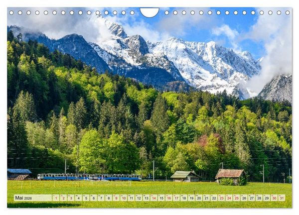 Produktbild: Unterwegs im Werdenfelser Land (Wandkalender 2026 DIN A4 quer), CALVENDO Monatskalender