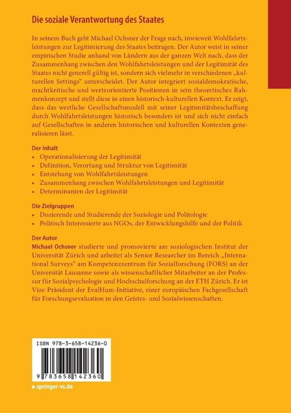 Produktbild: Die soziale Verantwortung des Staates