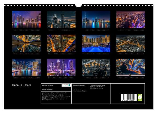 Produktbild: Dubai in Bildern (Wandkalender 2026 DIN A3 quer), CALVENDO Monatskalender